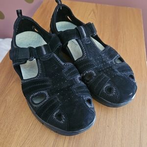 Earth Striker Black Sandals